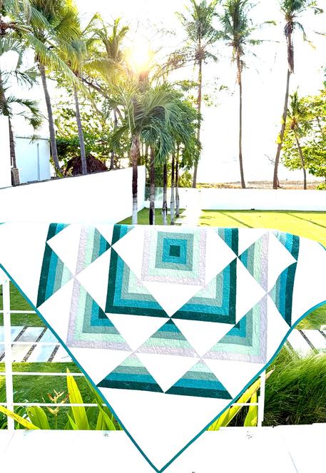 Percussion Quilt Pattern, Shadow Valley Quilts SHV006, Yardage Friendly Beginner Baby Lap Throw Queen King Bed Quilt Pattern, Lisa Lund