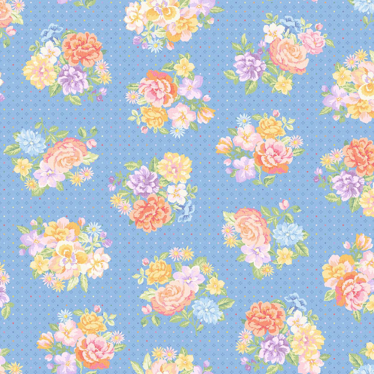 Gathering Sun 5" Charm Pack, Maywood Studio CP-MASGSUN, 5" Precut Pastel Floral Charm Pack Fabric Squares