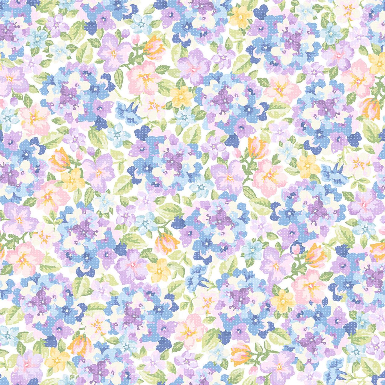 Gathering Sun 5" Charm Pack, Maywood Studio CP-MASGSUN, 5" Precut Pastel Floral Charm Pack Fabric Squares