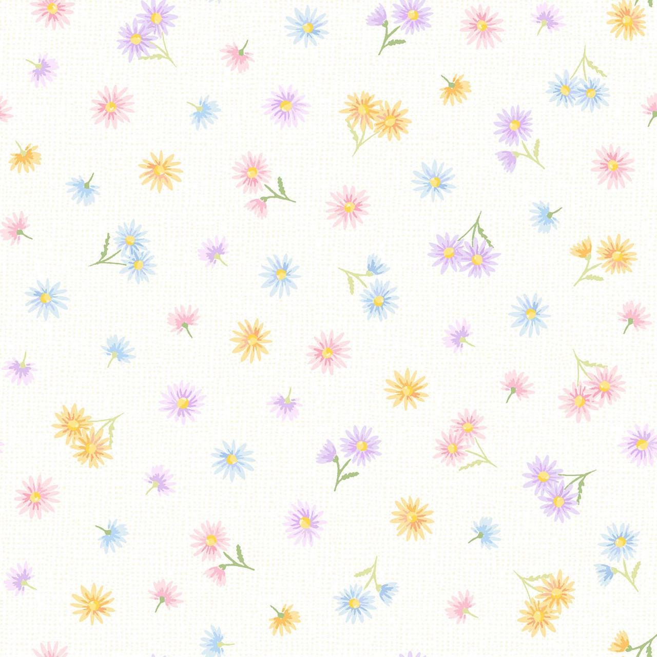 Gathering Sun 5" Charm Pack, Maywood Studio CP-MASGSUN, 5" Precut Pastel Floral Charm Pack Fabric Squares