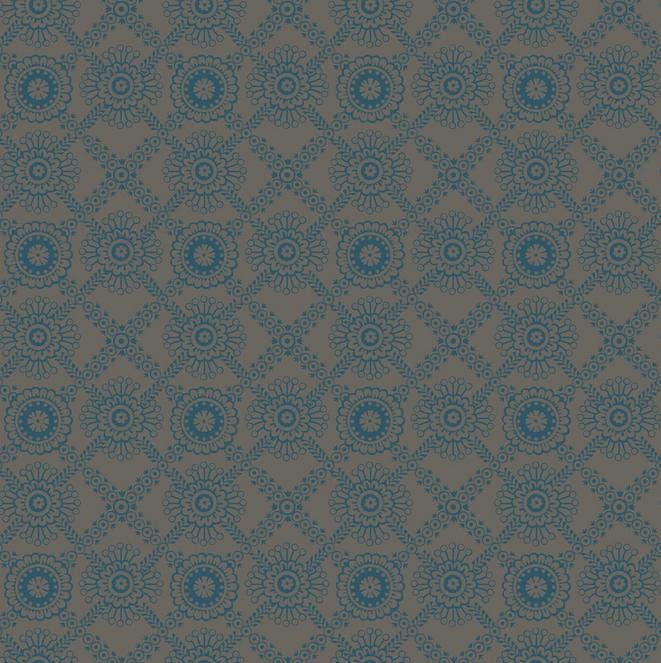 Midnight Bloom5" Charm Pack, Maywood Studio CP-MASMIDB, 5" Precut Ecru Navy Blue Teal Gray Floral Geometric Charm Pack Fabric Squares