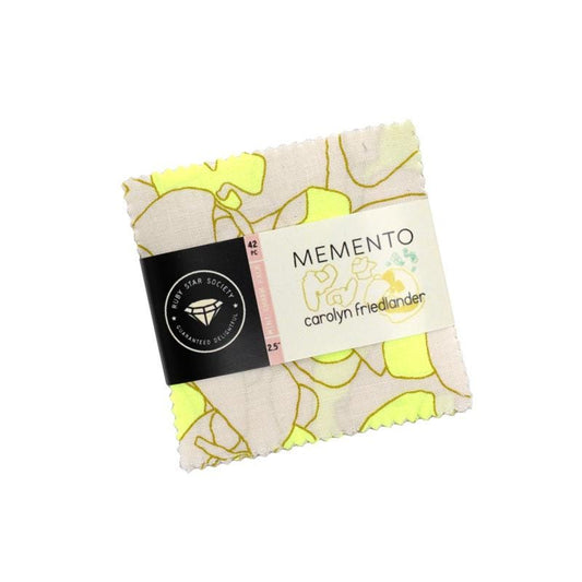 Memento 2.5" Mini Charm Pack, Moda RS80007MC, 2.5" Precut Modern Multicolored Quilt Fabric Squares, Ruby Star Society, Carolyn Friedlander