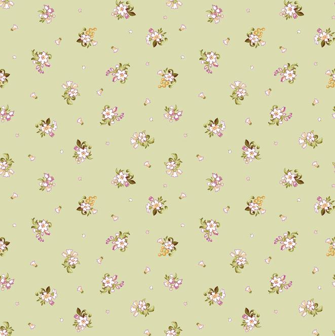 Lilac Lane 19 Piece Fat Quarter Bundle, FQ-MASVERA, 18 x 22 Fabric Cuts, Purple Green Yellow Pink Floral Fabric Bundle, Maywood Studio