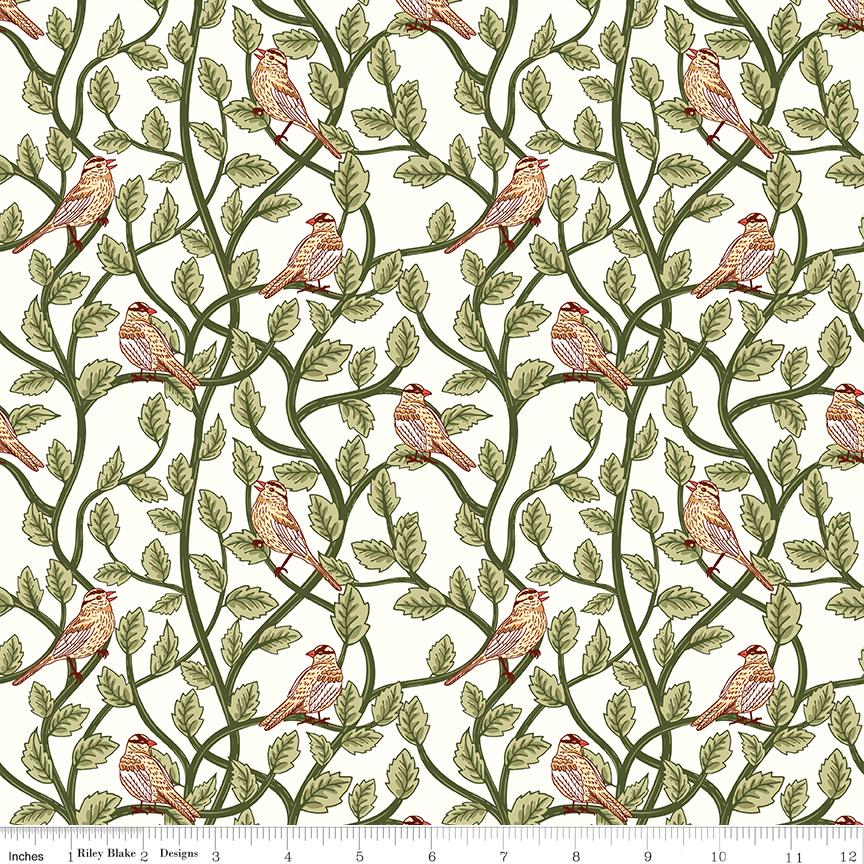 Tangled Garden 10" Stack, Riley Blake 10-18020-42, Precut 10" Floral Fabric Squares in Pink Red Green Black, Diane Labombarbe