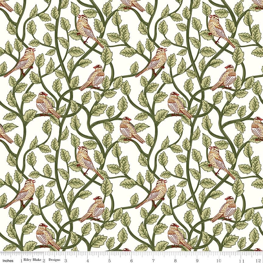 Tangled Garden 2.5" Rolie Polie, Riley Blake RP-18020-20, Precut 2.5" Floral Fabric Strips in Pink Red Green Black, Diane Labombarbe