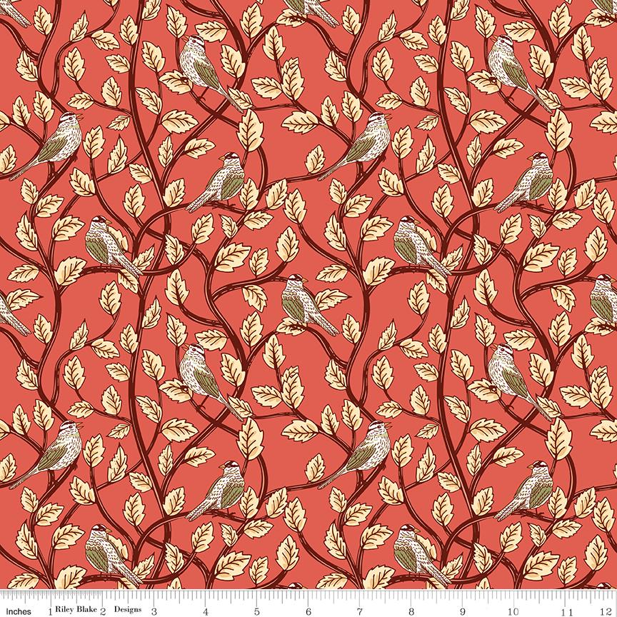 Tangled Garden 2.5" Rolie Polie, Riley Blake RP-18020-20, Precut 2.5" Floral Fabric Strips in Pink Red Green Black, Diane Labombarbe