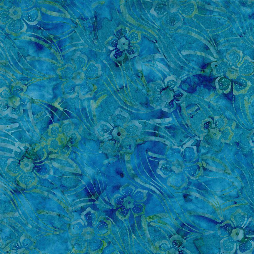 Tonga Cabo Batik 5" Squares, Timeless Treasures Treat-Mini42 Cabo, 5" Precut Turquoise Blue Brown Beige Coastal Batik Charm Pack Squares