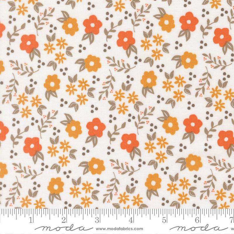 Birch and Willow 34 Piece Fat Eighths Bundle, Moda 37720F8, Precut Autumn Fall Floral Quilt Fabric Fat Eights, Sherri and Chelsi