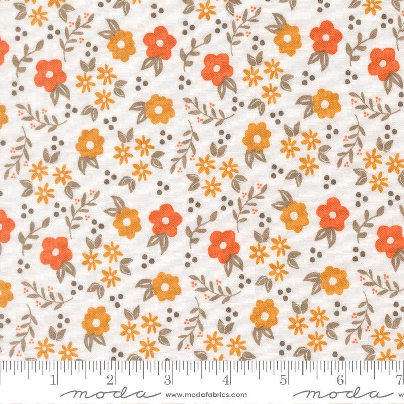 Birch and Willow 5" Charm Pack, Moda 37720PP, 5" Precut Autumn Fall Floral Quilt Fabric Squares, Sherri and Chelsi