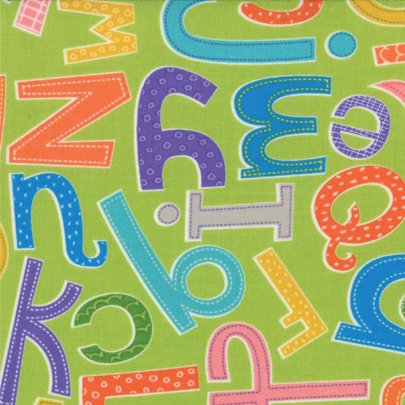 RARE ABC Menagerie Charm Pack OOP, Moda 39520PP, 5" Precut Juvenile Childrens Animal Alphabet Fabric Squares, Abi Hall