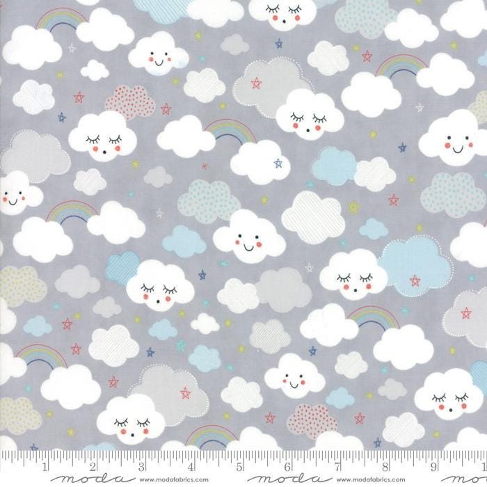 RARE Stellar Baby 5" Charm Pack OOP, Moda 35320PP, Precut 5" Baby Children's Outer Space Fabric Squares, Baby Quilt Fabric, Abi Hall