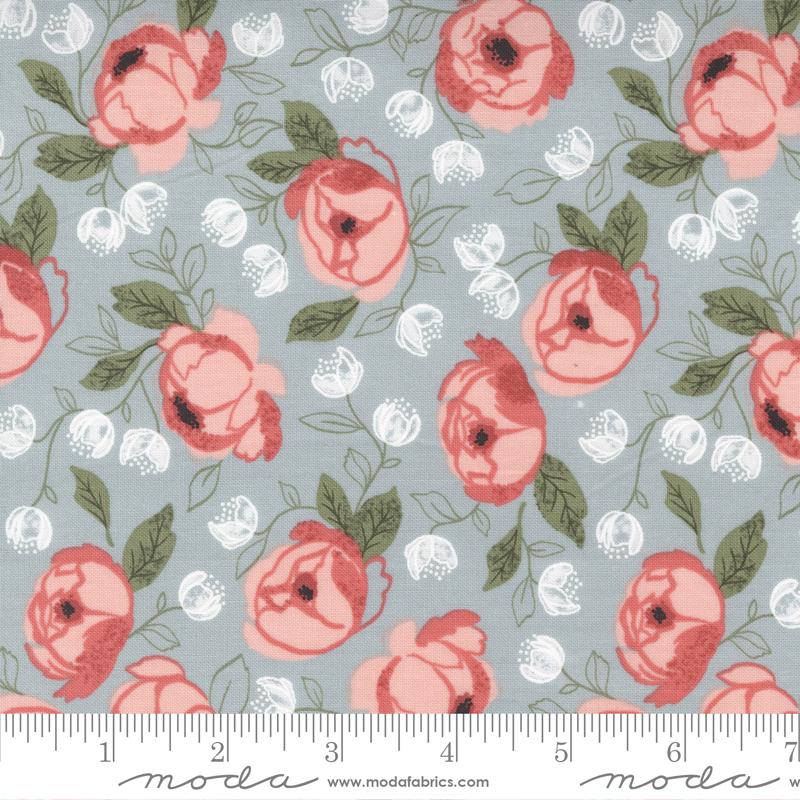 Country Rose 5" Charm Pack OOP, Moda 5170PP, 5" Precut Roses Floral Charm Pack Fabric Squares, Lella Boutique