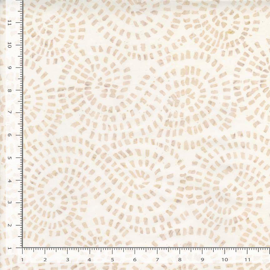 108" XTONGA - Mosaic Swirls Off White Batik Wide Quilt Back Fabric, Timeless Treasures Xtonga B4178-Beach, Neutral Wide Back, By the Yard