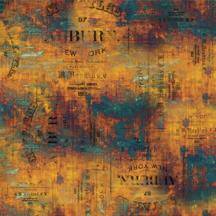 Abandoned 10 Fat Quarter Bundle, Free Spirit FB4FQTH-ABANDONED, Modern Urban Edgy Fat Quarters, Tim Holtz Eclectic Elements