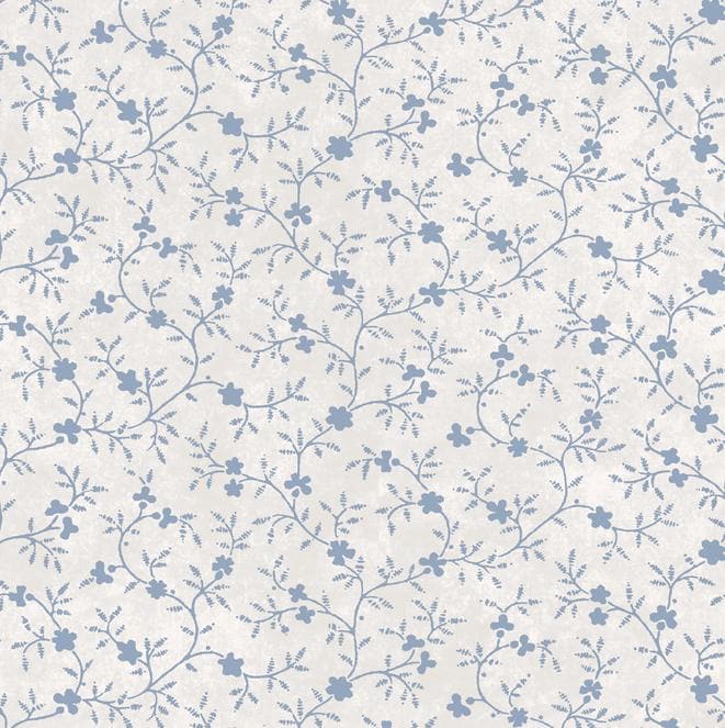 Patchwork Blue 5" Charm Pack, Maywood Studio CP-MASPABL, 5" Precut Ecru Tan Blue Floral Geometric Charm Pack Fabric Squares