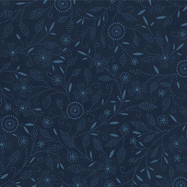 Patchwork Blue 5" Charm Pack, Maywood Studio CP-MASPABL, 5" Precut Ecru Tan Blue Floral Geometric Charm Pack Fabric Squares