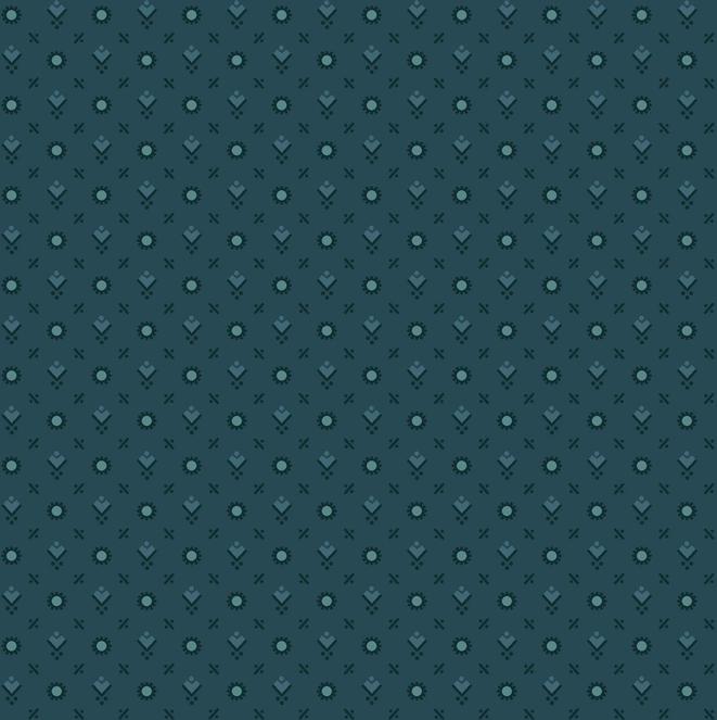 Midnight Bloom5" Charm Pack, Maywood Studio CP-MASMIDB, 5" Precut Ecru Navy Blue Teal Gray Floral Geometric Charm Pack Fabric Squares