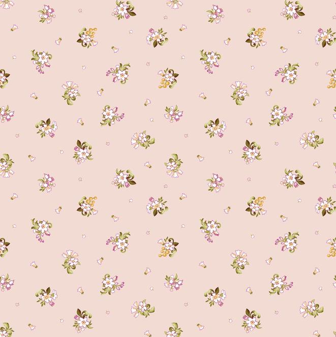 Veranda 5" Charm Pack, Maywood Studio CP-MASVERA, 5" Precut Purple Green Yellow Pink White Floral Charm Pack Fabric Squares