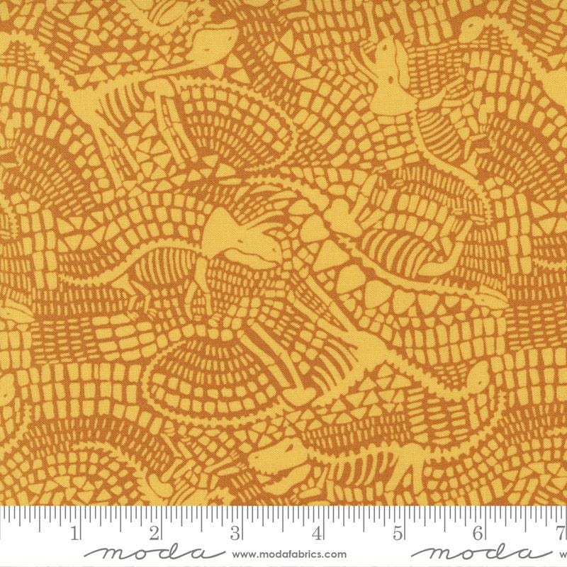 RARE Stomp Stomp Roar 5" Charm Pack OOP, Moda 20820PP, 5" Precut Dinosaur Baby Kids Toddler Quilt Fabric Squares, Stacy Iest Hsu