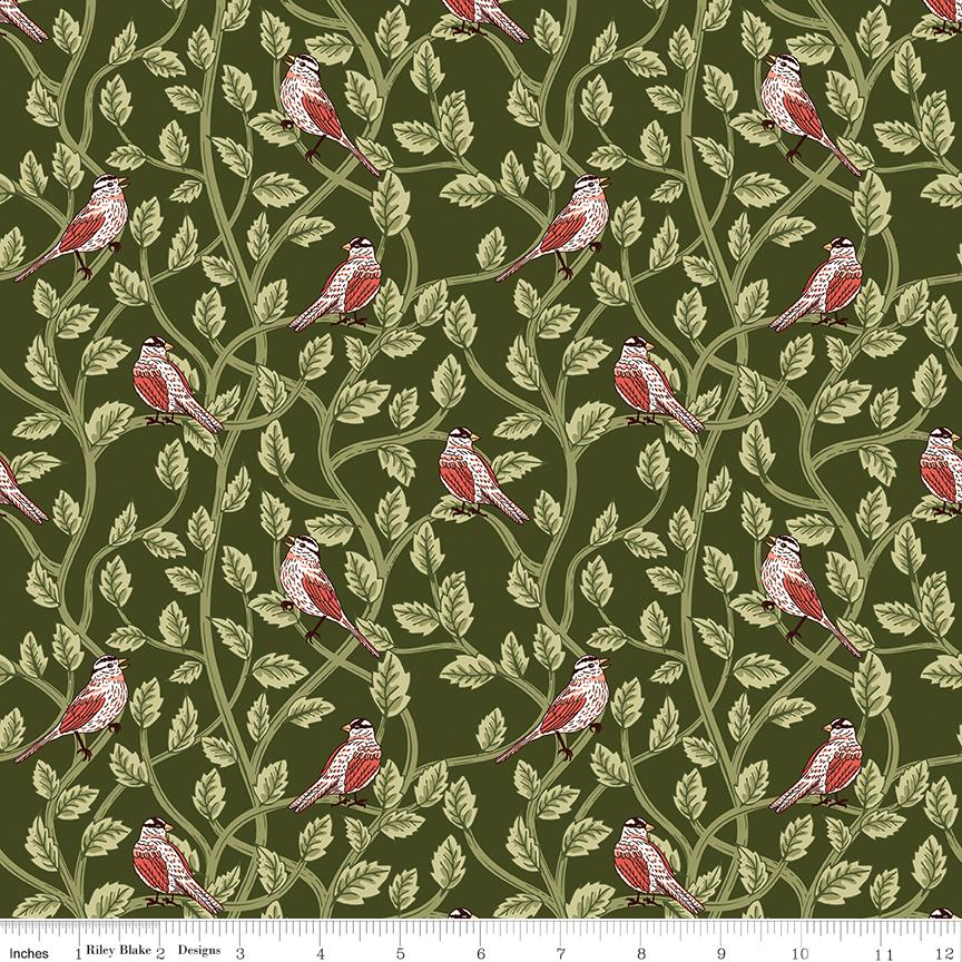 Tangled Garden 2.5" Rolie Polie, Riley Blake RP-18020-20, Precut 2.5" Floral Fabric Strips in Pink Red Green Black, Diane Labombarbe
