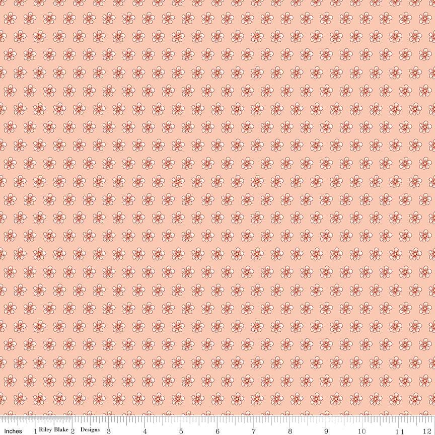 Tangled Garden 2.5" Rolie Polie, Riley Blake RP-18020-20, Precut 2.5" Floral Fabric Strips in Pink Red Green Black, Diane Labombarbe