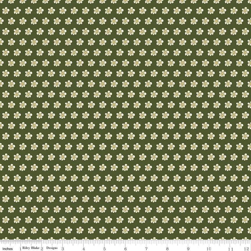 Tangled Garden 21 Fat Quarter Bundle, Riley Blake FQ-18020-21, Precut 18 x 22 Floral Fabric in Pink Red Green Black, Diane Labombarbe