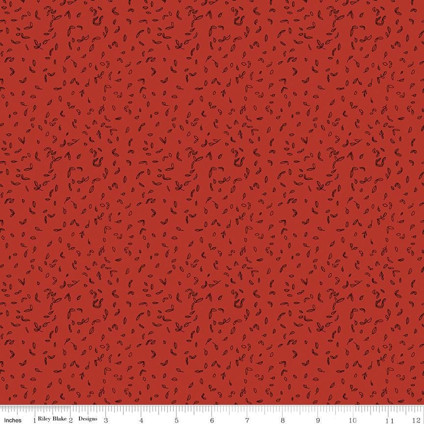 Tangled Garden 21 Fat Quarter Bundle, Riley Blake FQ-18020-21, Precut 18 x 22 Floral Fabric in Pink Red Green Black, Diane Labombarbe