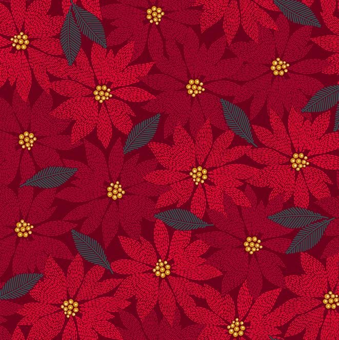 Holiday Stitches 5" Charm Pack, Maywood Studio CP-MASHOST, 5" Precut Teal Green Red Christmas Xmas Charm Pack Fabric Squares