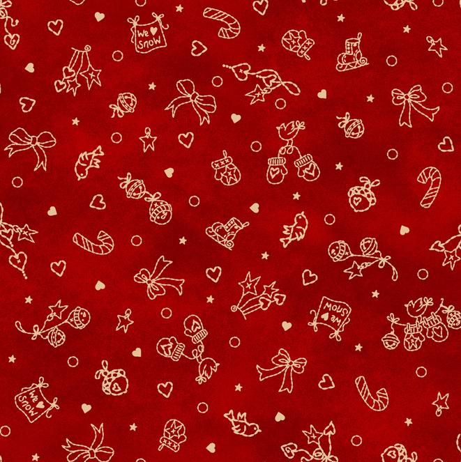 Christmastime 5" Charm Pack, Maywood Studio CP-MASCHRI, 5" Precut Green Red Beige Christmas Xmas Charm Pack Fabric Squares, Robin Kingsley