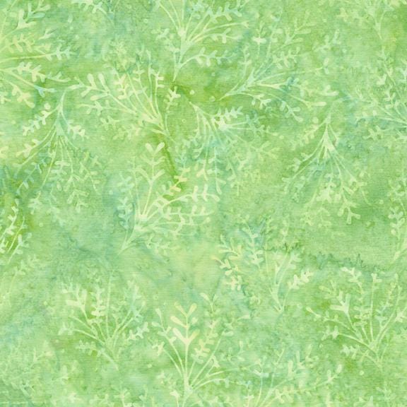 Everlasting Stamp, Island Batik, 5" Precut Pink Green Floral Batik Charm Pack Fabric Squares