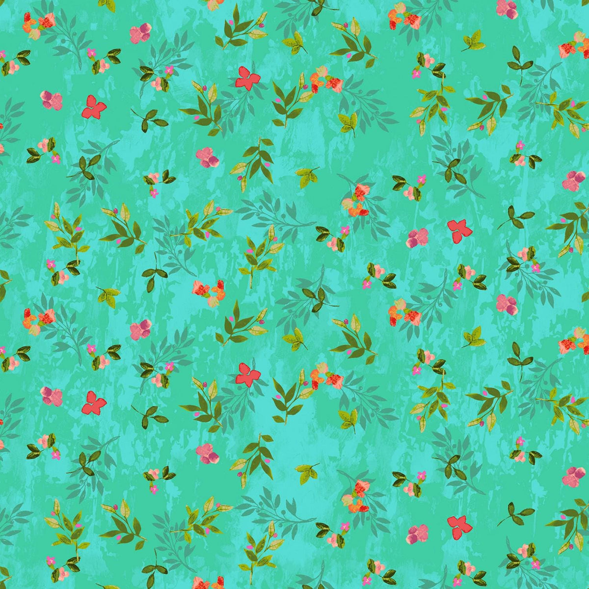 Feathered Friends Charm Pack OOP, Clothworks SQ0368, Multicolored Floral and Birds Charm Pack Fabric, 5" Precut Fabric Squares, Sue Zipkin