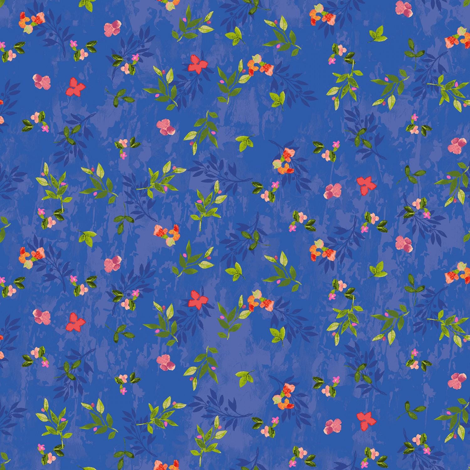 Feathered Friends Charm Pack OOP, Clothworks SQ0368, Multicolored Floral and Birds Charm Pack Fabric, 5" Precut Fabric Squares, Sue Zipkin