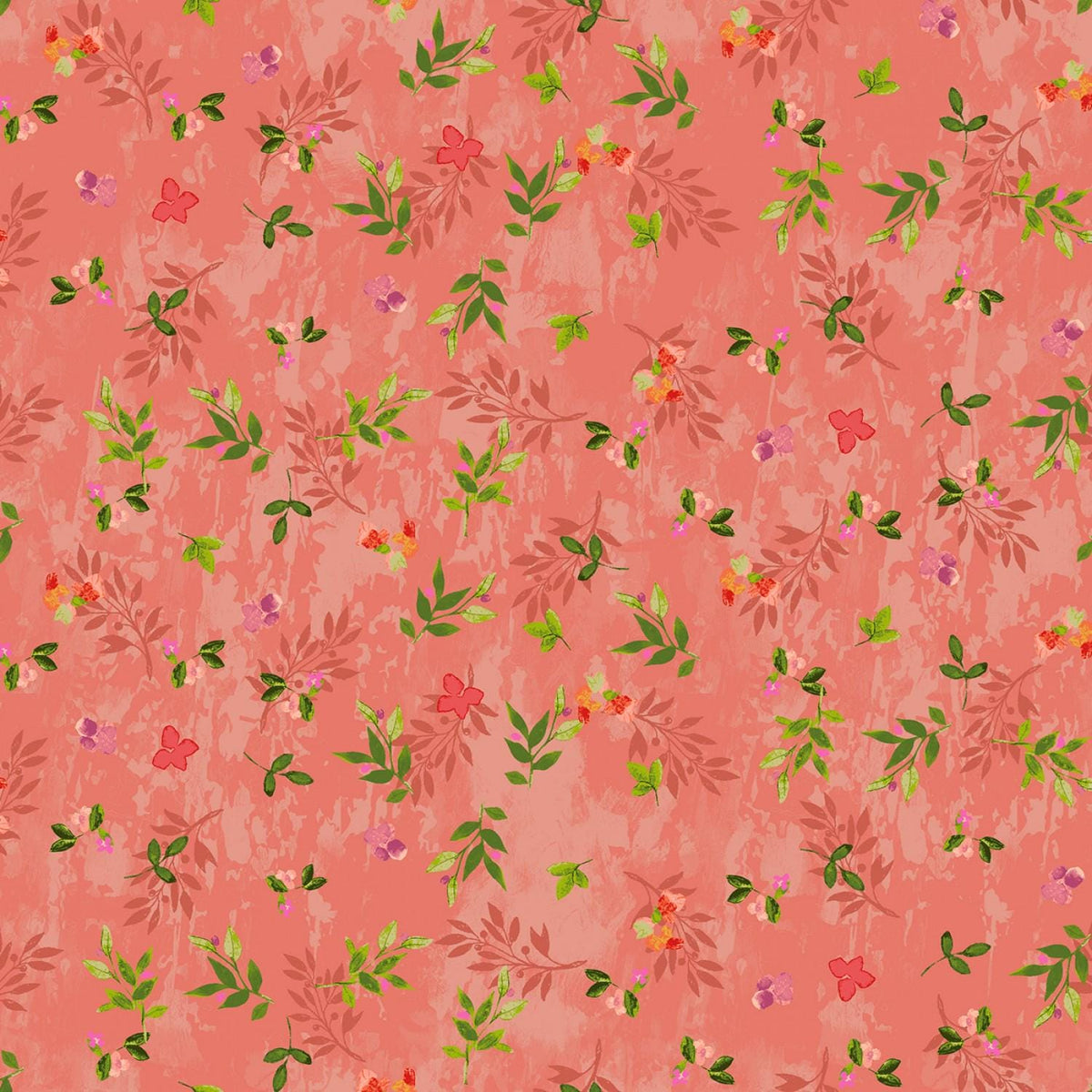 Feathered Friends Charm Pack OOP, Clothworks SQ0368, Multicolored Floral and Birds Charm Pack Fabric, 5" Precut Fabric Squares, Sue Zipkin