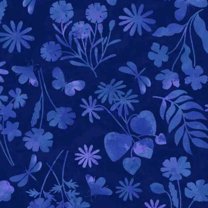 Garden Park 5" Charm Squares, Studio E FB6CPSE-GARDENPARK, 5" Precut Blue Green Floral Butterfly Charm Pack Fabric Squares, Jennifer Brinley