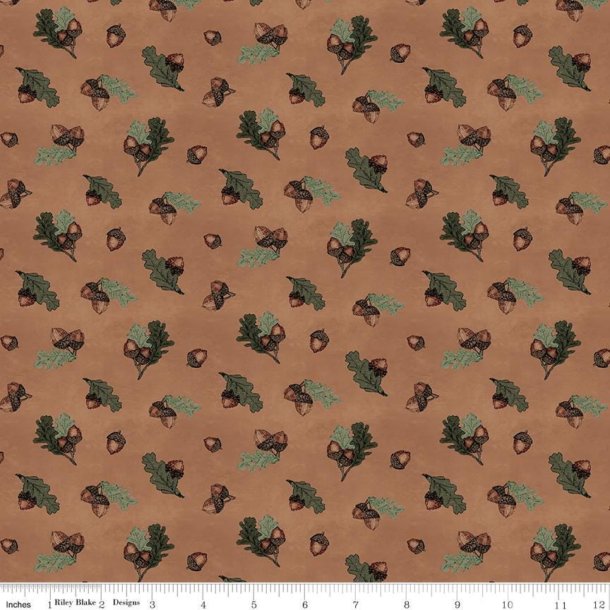 Whispering Pines 5" Stacker, Riley Blake 5-17950-42, Precut 5" Deer Moose Outdoors Nature Masculine Quilt Fabric Squares, RBD