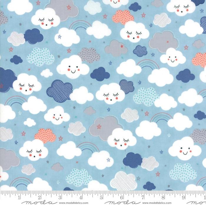 RARE Stellar Baby 5" Charm Pack OOP, Moda 35320PP, Precut 5" Baby Children's Outer Space Fabric Squares, Baby Quilt Fabric, Abi Hall