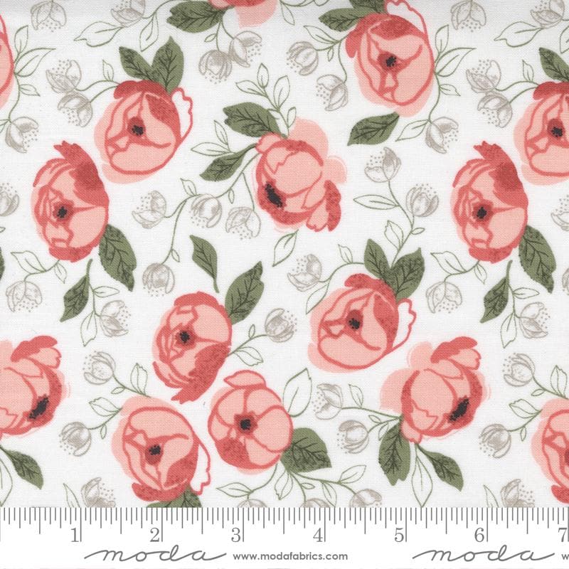 Country Rose 5" Charm Pack OOP, Moda 5170PP, 5" Precut Roses Floral Charm Pack Fabric Squares, Lella Boutique