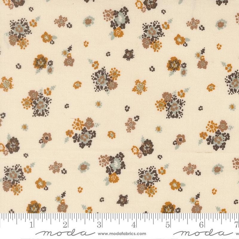 Wellspring 2.5" Jelly Roll, Moda 45670JR, Precut 2.5" Blue Brown Rust Charcoal Cream Floral Fabric Strips, Fancy That Design House