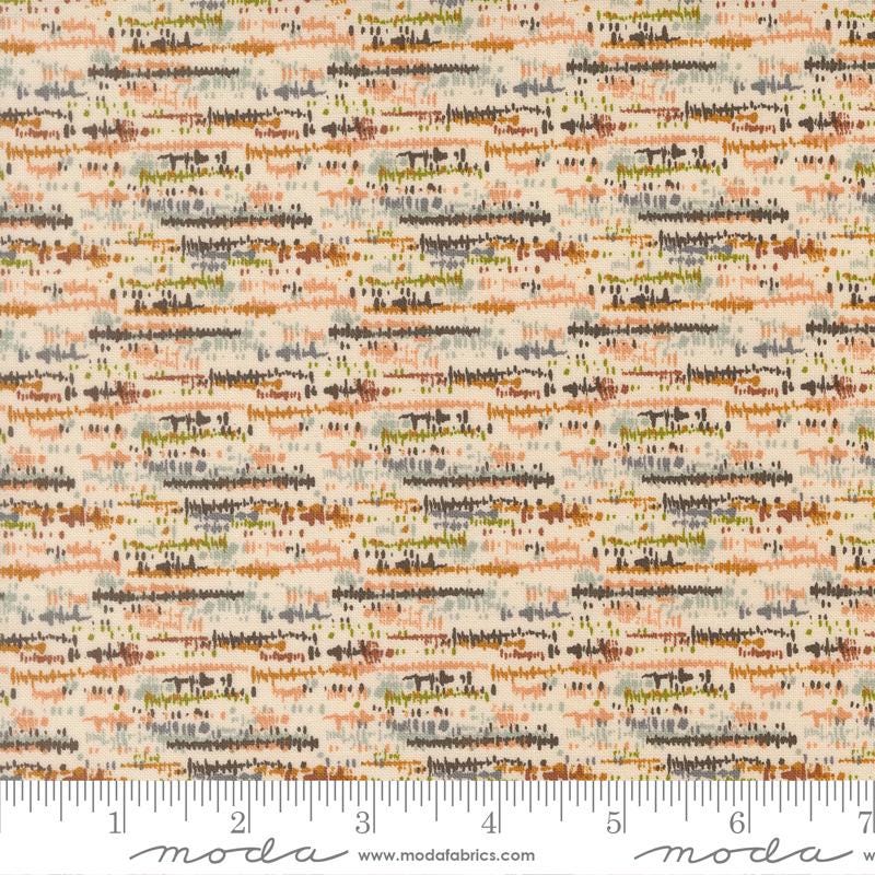 Wellspring 2.5" Jelly Roll, Moda 45670JR, Precut 2.5" Blue Brown Rust Charcoal Cream Floral Fabric Strips, Fancy That Design House