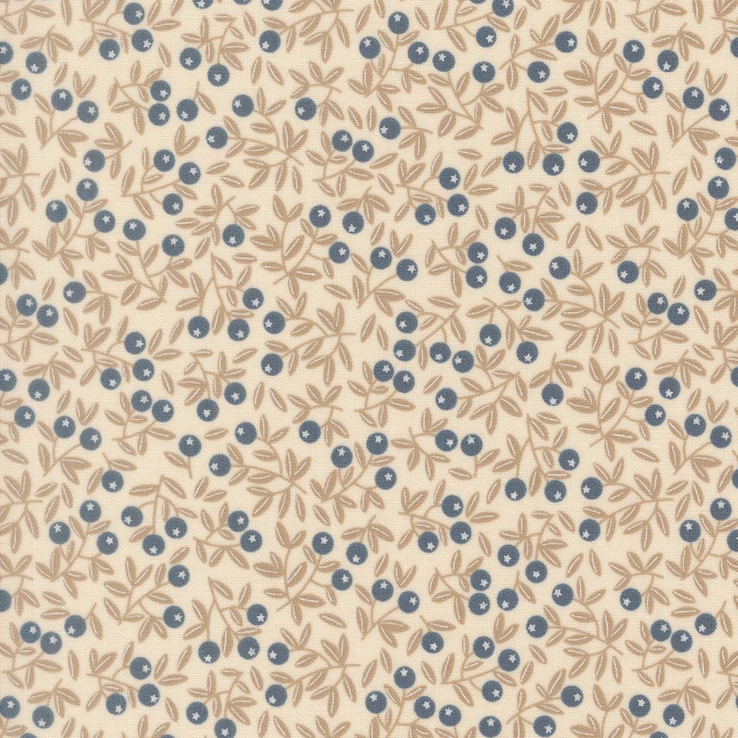 Nature's Sketchbook 5" Charm Pack, Moda 39070PP, 5" Precut Blue Brown Cream Floral Charm Pack Fabric Squares, Elena Amo