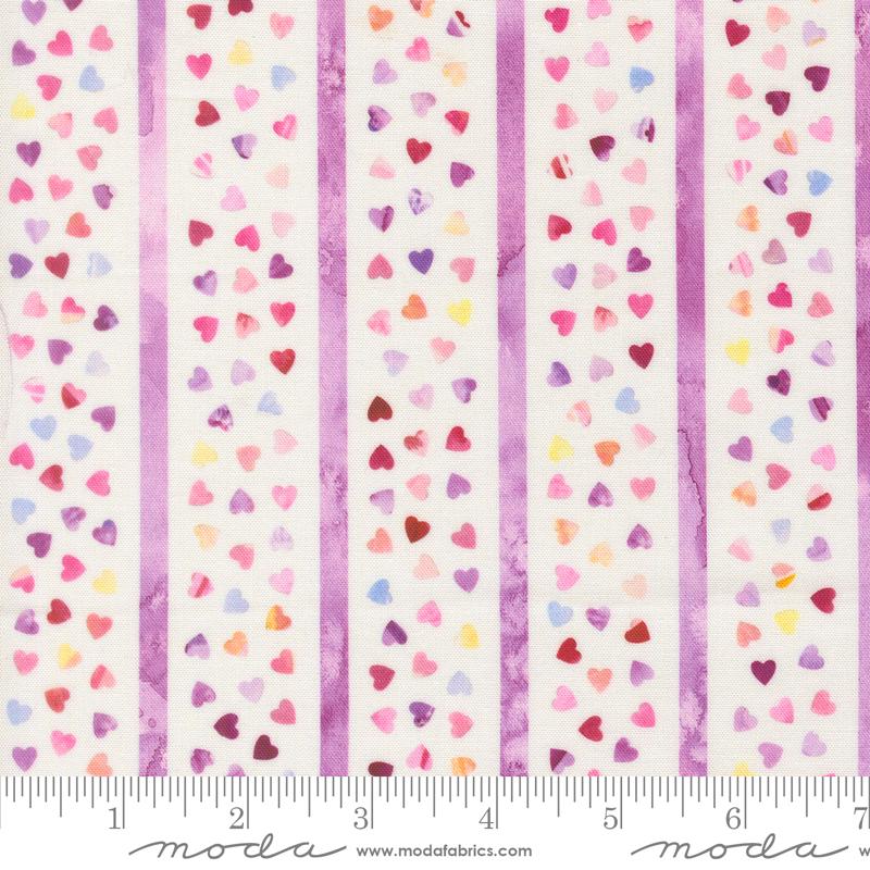 Fleur the Love 5" Charm Pack, Moda 39880PP, Precut 5" Watercolor Purple Teal Pink Floral Fabric Squares, Create Joy Project