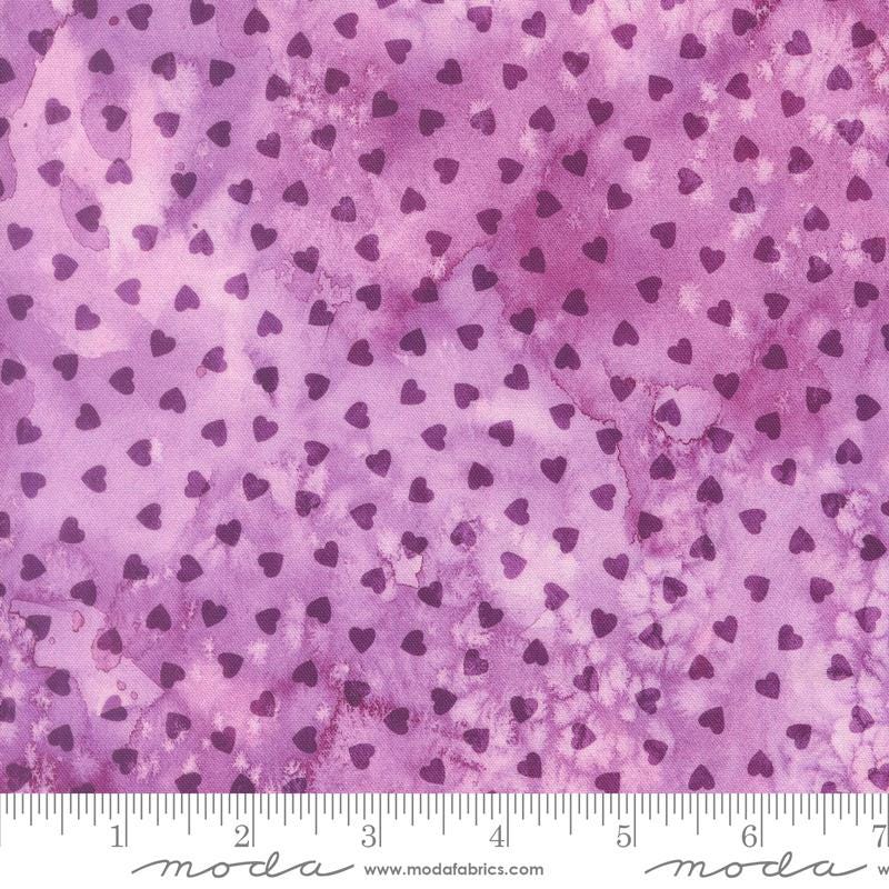Fleur the Love 5" Charm Pack, Moda 39880PP, Precut 5" Watercolor Purple Teal Pink Floral Fabric Squares, Create Joy Project