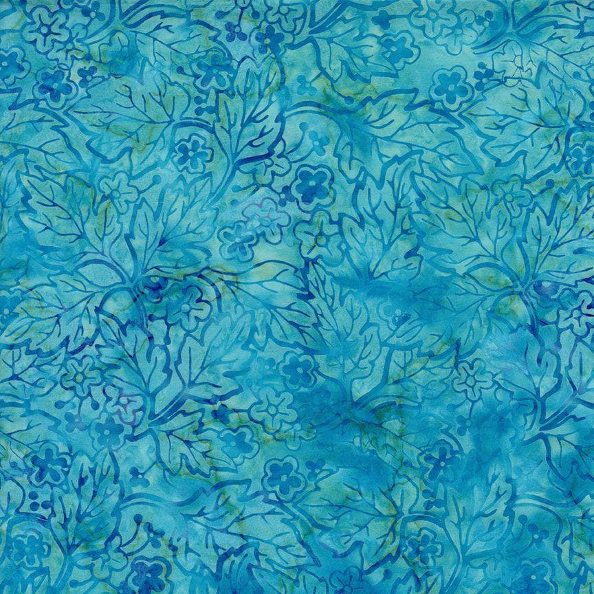 Tonga Cabo Batik 2.5" Strips, Timeless Treasures Treat-Strip40 Cabo, Precut 2.5" Turquoise Blue Brown Beige Coastal Batik Fabric Strips