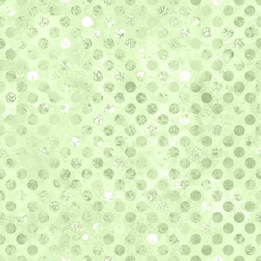 Codici - Light Green Spotted Tonal Texture Blender Fabric, White Owl W165-001-610 Pistachio Cream, Pastel Green Fabric, Lumin, By the Yard