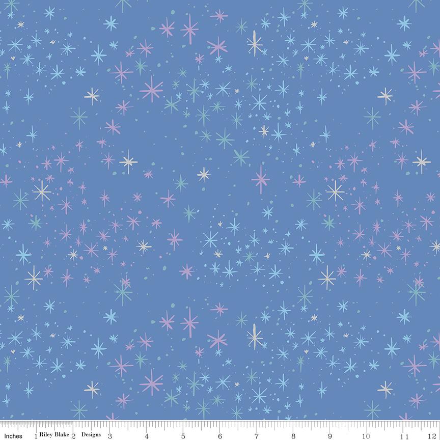 Wishes 5" Stacker, Riley Blake 5-18070-42, 5" Precut Pink Blue Mint Lavender Cinderella Fairy Tale Charm Pack Fabric Squares, Jill Howarth