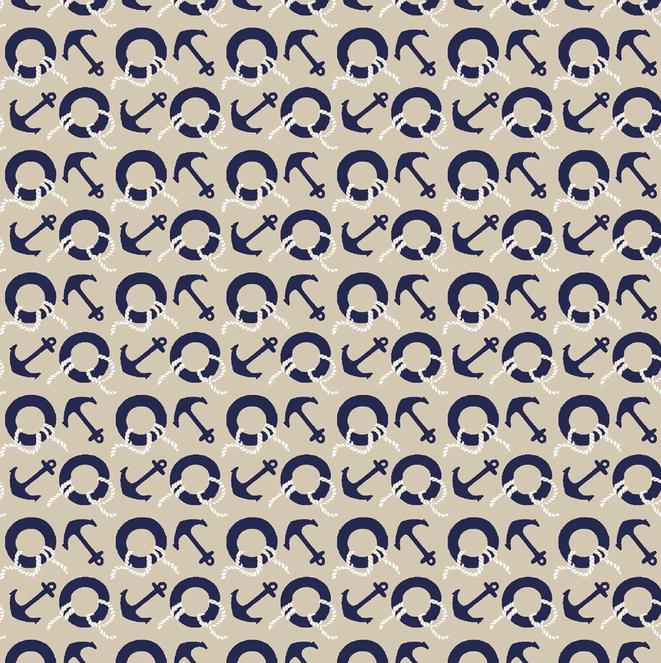 Regatta Days 5" Charm Pack, Maywood Studio CP-MASREDA, 5" Precut Red White Blue Tan Nautical Sailboats Quilt Fabric Squares