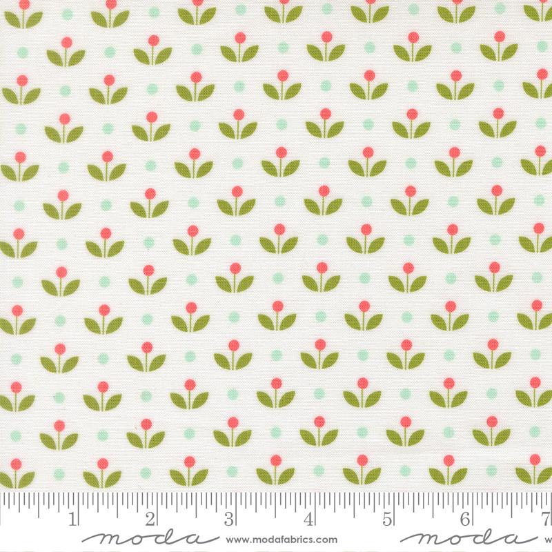 Bloomsberry 5" Charm Pack, Moda 55350PP, 5" Precut Pink Blue Green Red Yellow Strawberry Floral Charm Pack Fabric Squares, Camille Roskelley