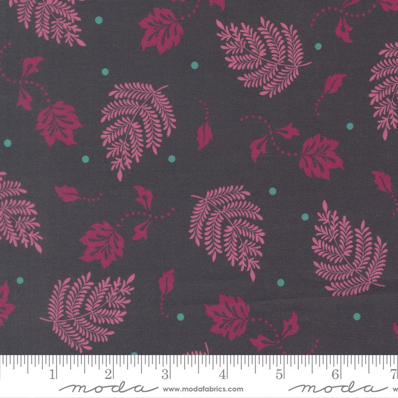 Sitara 5" Charm Pack, Moda 11980PP, Pink Teal Green Floral Charm Pack Fabric, 5" Precut Fabric Squares, Crystal Manning