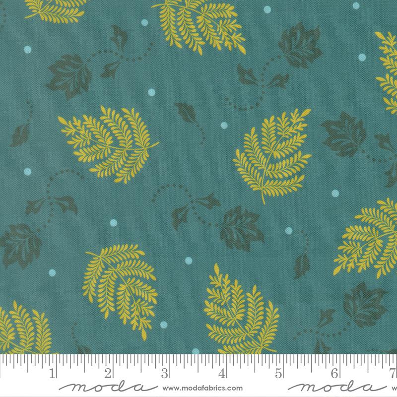 Sitara 5" Charm Pack, Moda 11980PP, Pink Teal Green Floral Charm Pack Fabric, 5" Precut Fabric Squares, Crystal Manning