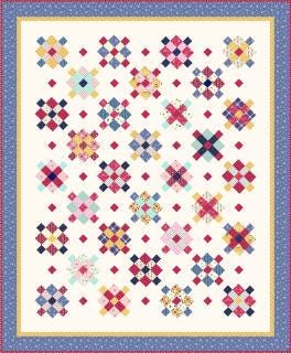 Fraulein Quilt Pattern, Diary of a Quilter DOQ1805, Layer Cake Jelly Roll Friendly Granny Squares Crib Throw Bed Quilt Pattern, Amy Smart